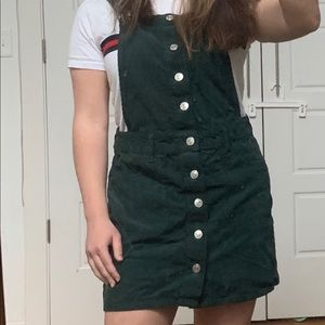 over all dress  brandy